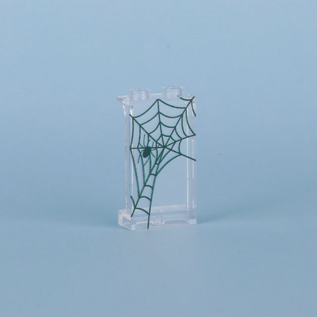 MOC City Series Spider Web Window Building Blocks Street View Home Compatible Transparent Accessories Bricks Toy Boy 60596 57895