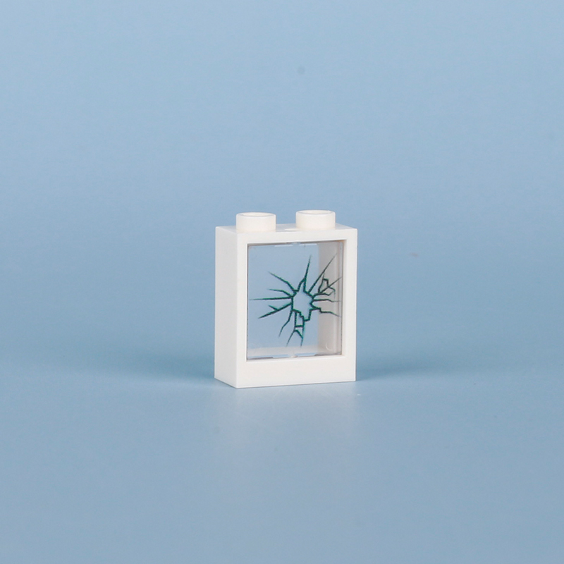 City Series Broken Window Compatible Building Blocks Crack MOC Street View Home Decorative Character Accessories Toy 60596 57895