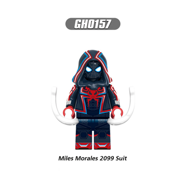 G0120 Marvel Superheroes Spider Man Series Minifigs Building Blocks Strike Track Crimson Cowl Suit Accessories Weapon Toys Gifts