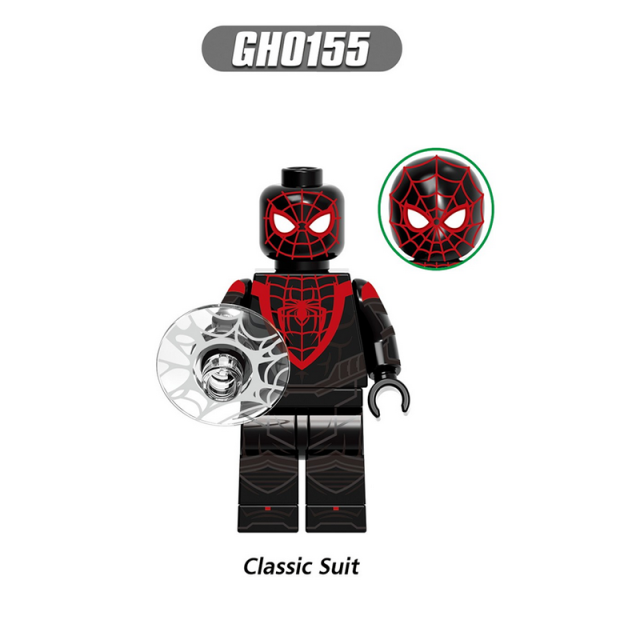 G0120 Marvel Superheroes Spider Man Series Minifigs Building Blocks Strike Track Crimson Cowl Suit Accessories Weapon Toys Gifts