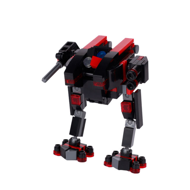 MOC Mechanical Series Walker Mini Drone Robot Building Blocks Science Fiction Military Battle Wars Droid Model Toys Boys Gifts