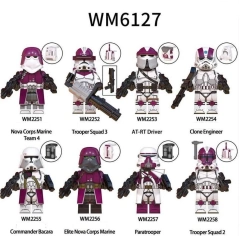 Star Wars Series Minifig Bricks Luke Palpatine Trooper Spark Children