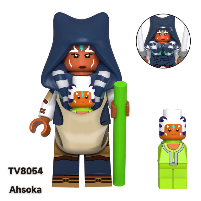 TV6107 Star Wars Series Minifigs Building Blocks Science Fiction Clone Cleanser Ahsoka Repairer Model Ameican Action Toys Gifts