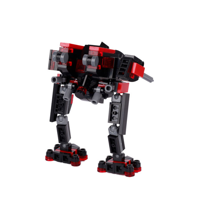 MOC Mechanical Series Walker Mini Drone Robot Building Blocks Science Fiction Military Battle Wars Droid Model Toys Boys Gifts