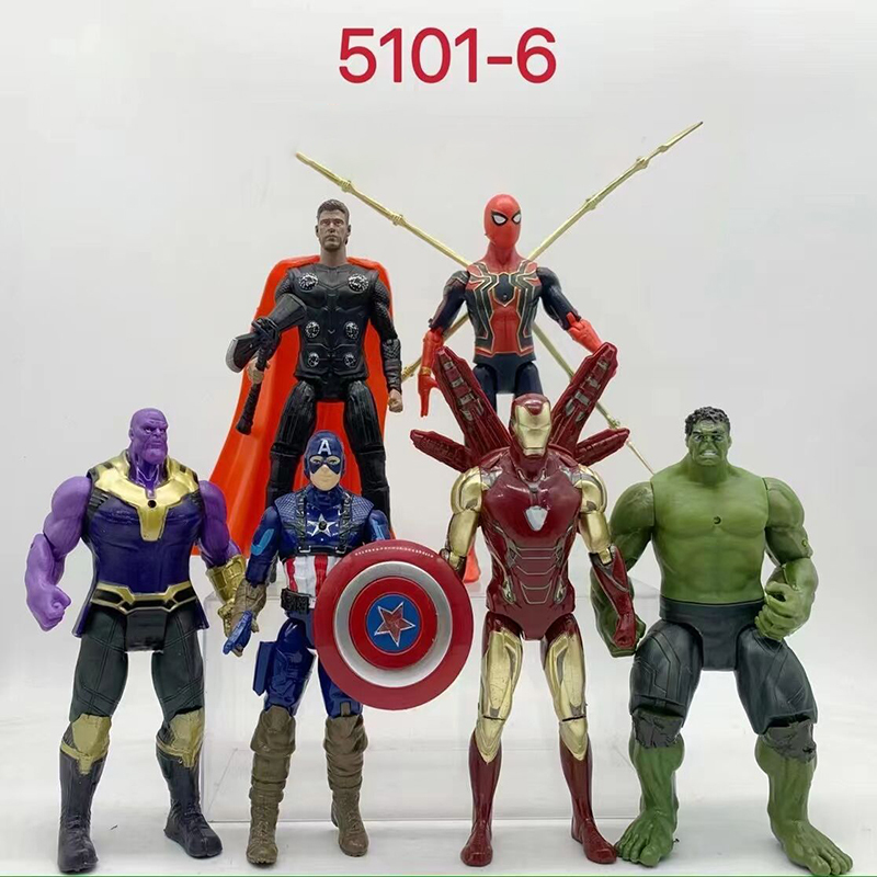 Marvel Avengers 3 Infinity War Anime Super Hero Captain America Ironman Spiderman Hulk Thor Action Figure Children Toys Gifts
