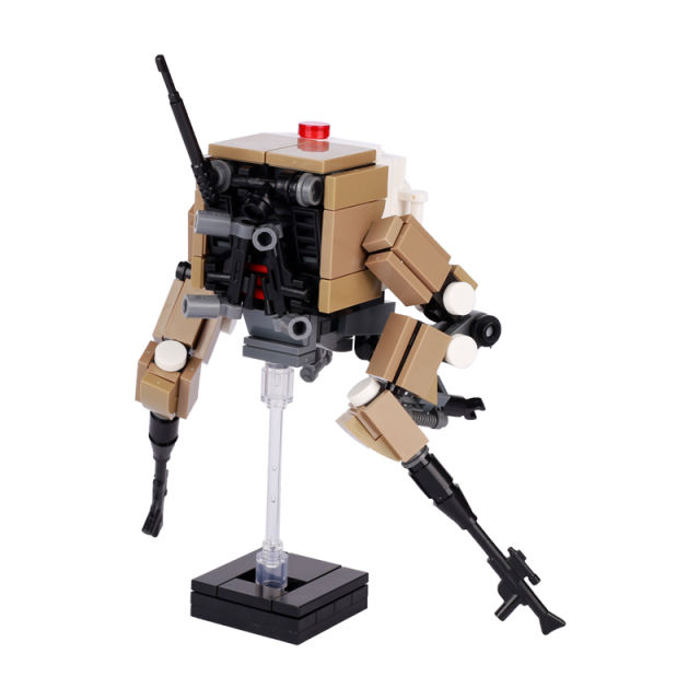 MOC Military Armed Mecha Cubot Robot Building Blocks City Science Fiction Action Figures Assembe Bricks Model Toys Children Gifts