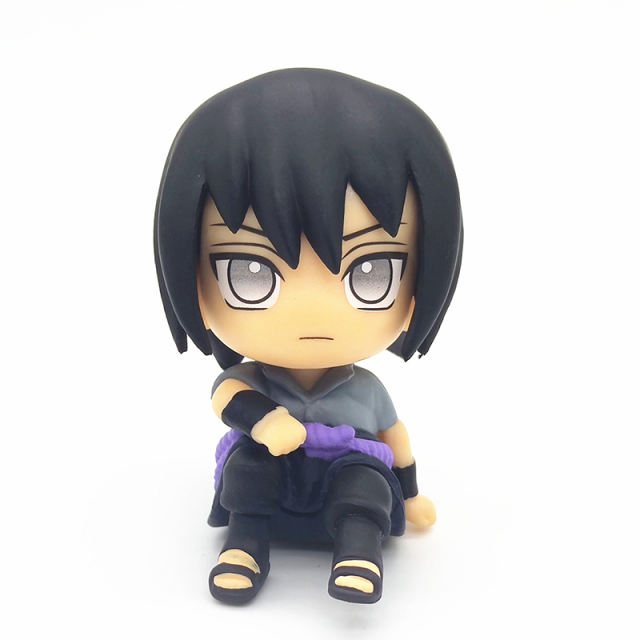 Anime Naruto Kakashi Action Figure Q Version Kawaii Sasuke Itachi PVC Decoration Collection Model Boys Toy Children Gift Doll