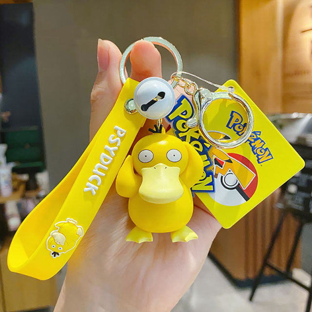 Pokemon Action Figure Pikachu Charmander Snorlax Anime Keychain Bag Decoraction Keyring Pendant Children Birthday Gifts Toys