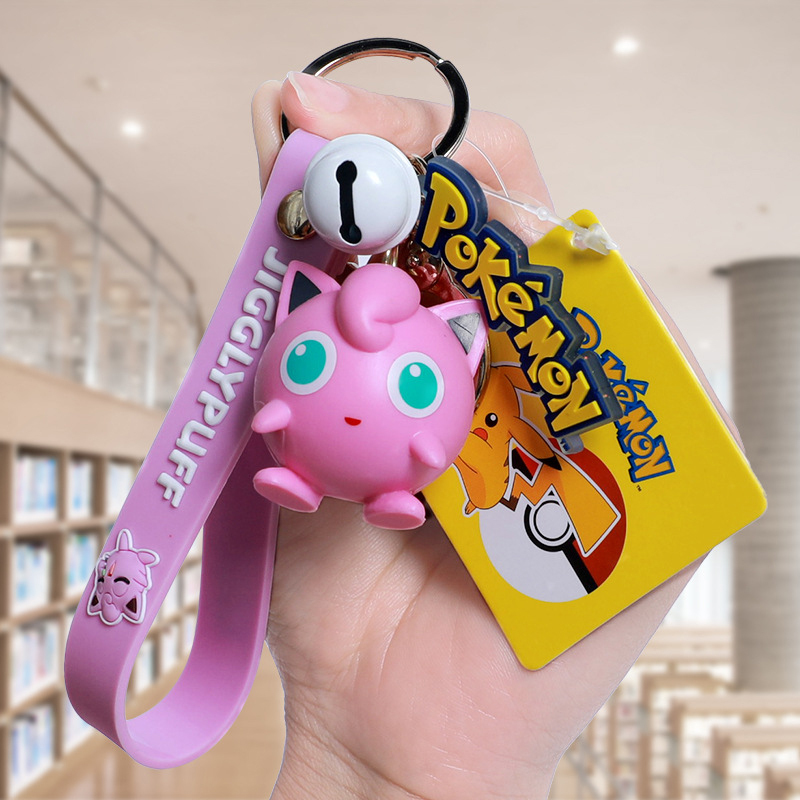 Pokemon Action Figure Pikachu Charmander Snorlax Anime Keychain Bag Decoraction Keyring Pendant Children Birthday Gifts Toys