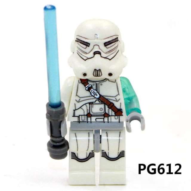 PG612 American Science Star Wars Series Clone Minifigs Building Blocks War Commander Helmet Weapon Parts Action Boys Toys Gifts