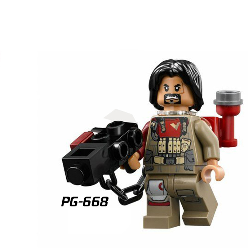 PG8024 American Science Star Wars Series Minifigures Building Blocks Khan Solo Obiwang Bez Qilut Brain Game Children's Gift