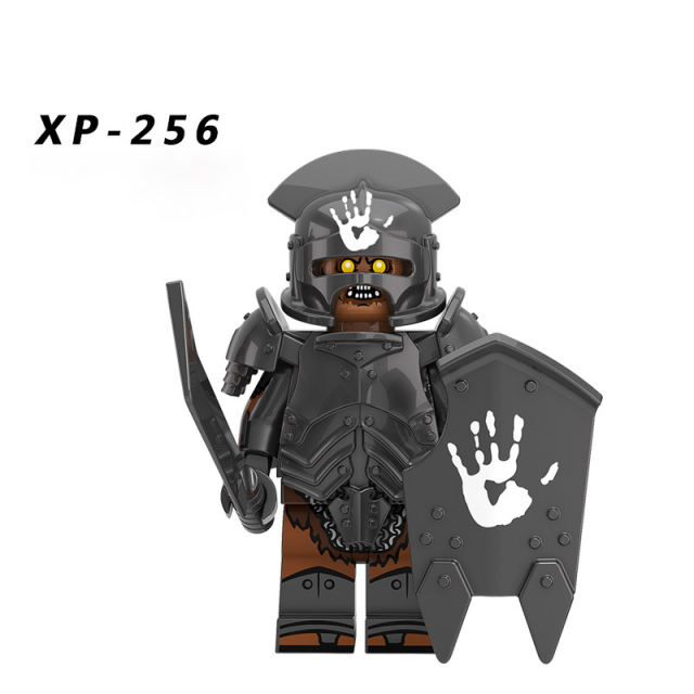 KT1033 Hobbit Medieval Knight Elf King Strong Orc Soldier Heavy Infantry with Weapon Building Blocks Educational Toy Kids Gift