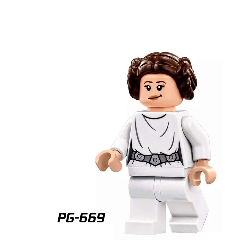 PG8024 American Science Star Wars Series Minifigures Building Blocks Khan Solo Obiwang Bez Qilut Brain Game Children's Gift