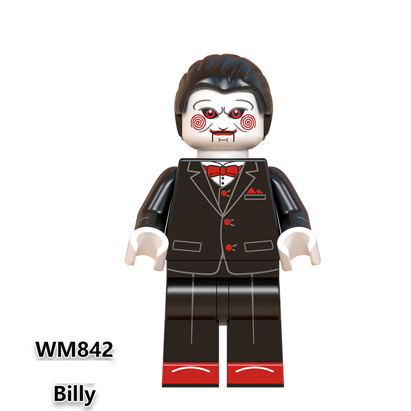 WM6075 Halloween Horror Movie Series Creative Zombie Jason Scream Killer Mini Action Figures Building Blocks Toy Model Gift Kids