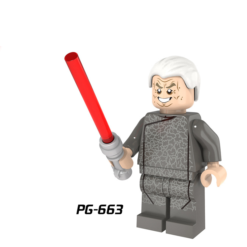 PG8024 American Science Star Wars Series Minifigures Building Blocks Khan Solo Obiwang Bez Qilut Brain Game Children's Gift