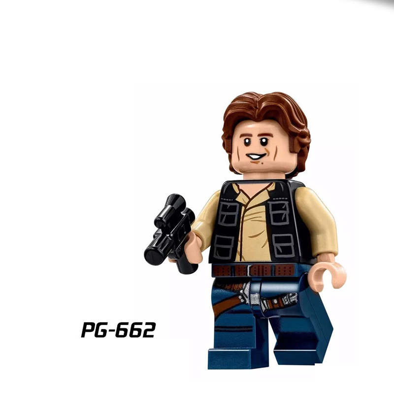 PG8024 American Science Star Wars Series Minifigures Building Blocks Khan Solo Obiwang Bez Qilut Brain Game Children's Gift