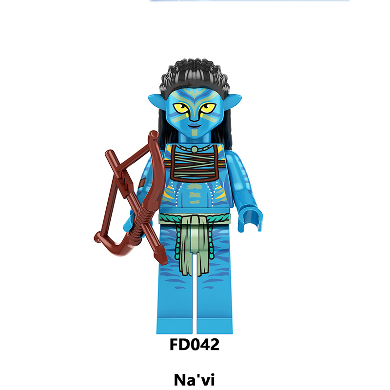 FD1006 Disney Movie Avatar Navi Action Figures Neytiri Model Building Block Mini Assemble MOC Educational Toy Kids Birthday Gifts