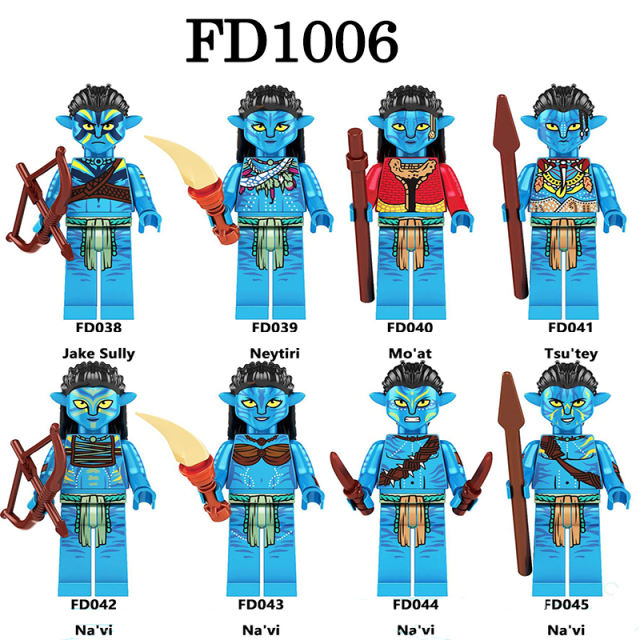 FD1006 Disney Movie Avatar Navi  Action Figures Neytiri Model Building Block Mini Assemble MOC Educational Toy Kids Birthday Gifts