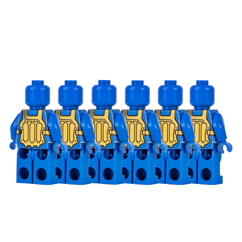 German Navy Life Jacket Sticker Minifigs Building Blocks Military Seires Army Collections Soldiers Accessories Parts Toys Kids