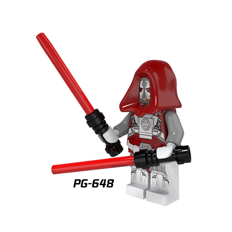 PG8021 American Science Star Wars Series Jedi Knight Minifigs Luke Building Blocks Assembled Lightsaber Weapon Boy Toy Kids Gifts