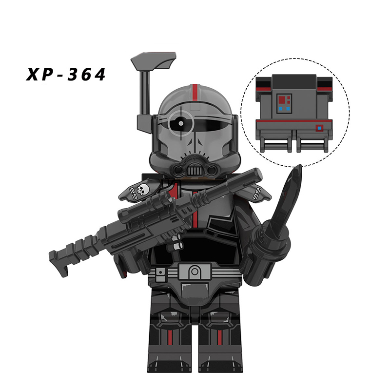 KT1047 Aiming Star Technicians Hunter Echo Model Clone Force Solider Building Blocks MOC Bricks Set Children Gift Puzzle Toys