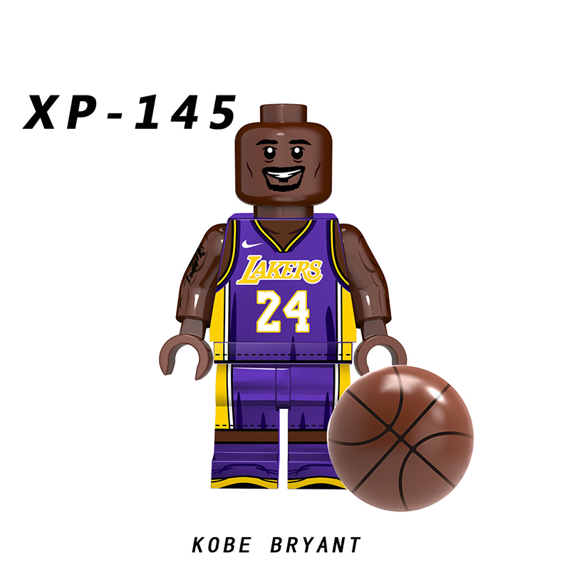 KT1021 Basketball Kobe Anime Minifigs Building Blocks Yao Ming Jordan McGrady James Wade Cartoon Models Boys Toys Gifts Children