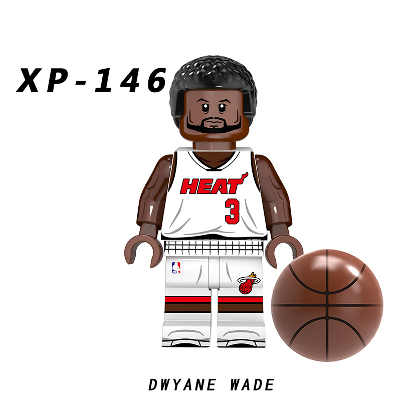KT1021 Basketball Kobe Anime Minifigs Building Blocks Yao Ming Jordan McGrady James Wade Cartoon Models Boys Toys Gifts Children