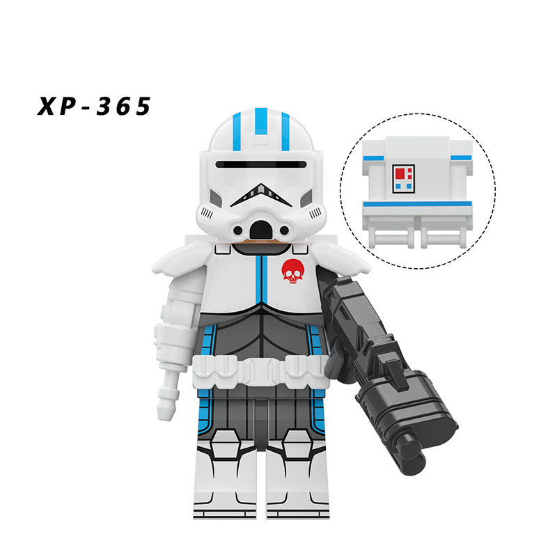 KT1047 Aiming Star Technicians Hunter Echo Model Clone Force Solider Building Blocks MOC Bricks Set Children Gift Puzzle Toys