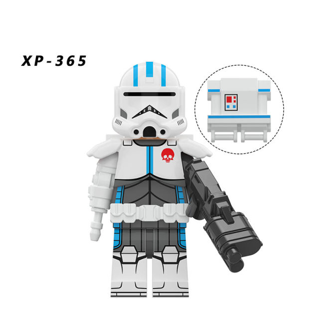 KT1047  Aiming Star Technicians Hunter Echo Model Clone Force Solider Building Blocks MOC Bricks Set Children Gift Puzzle Toys