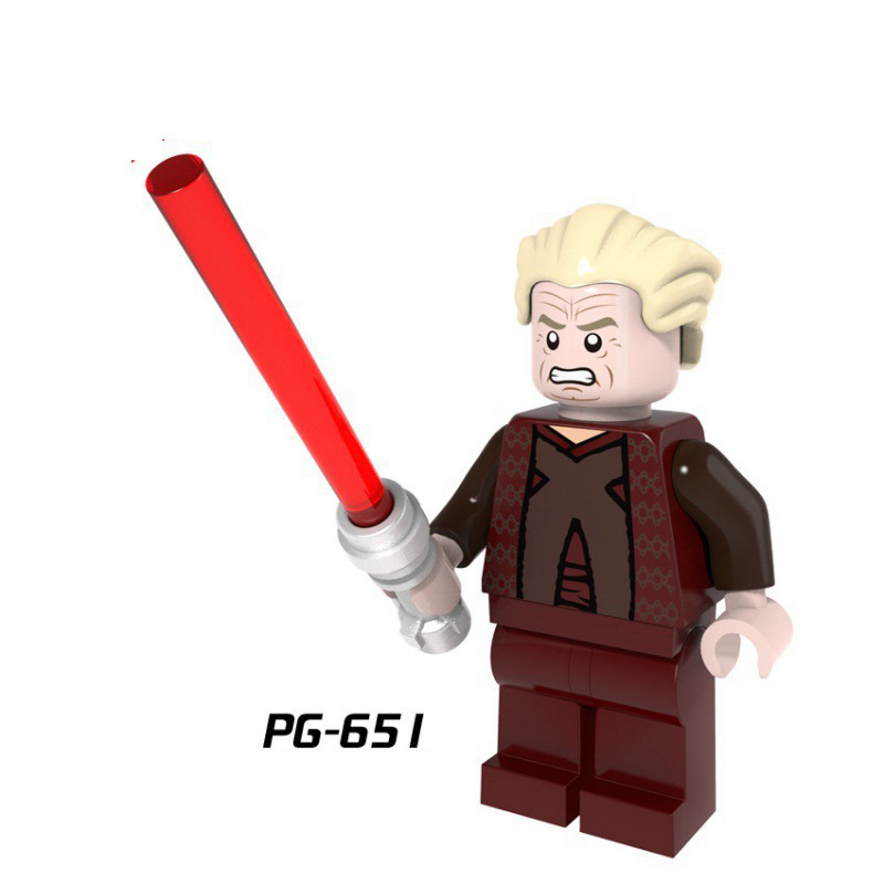 PG8021 American Science Star Wars Series Jedi Knight Minifigs Luke Building Blocks Assembled Lightsaber Weapon Boy Toy Kids Gifts
