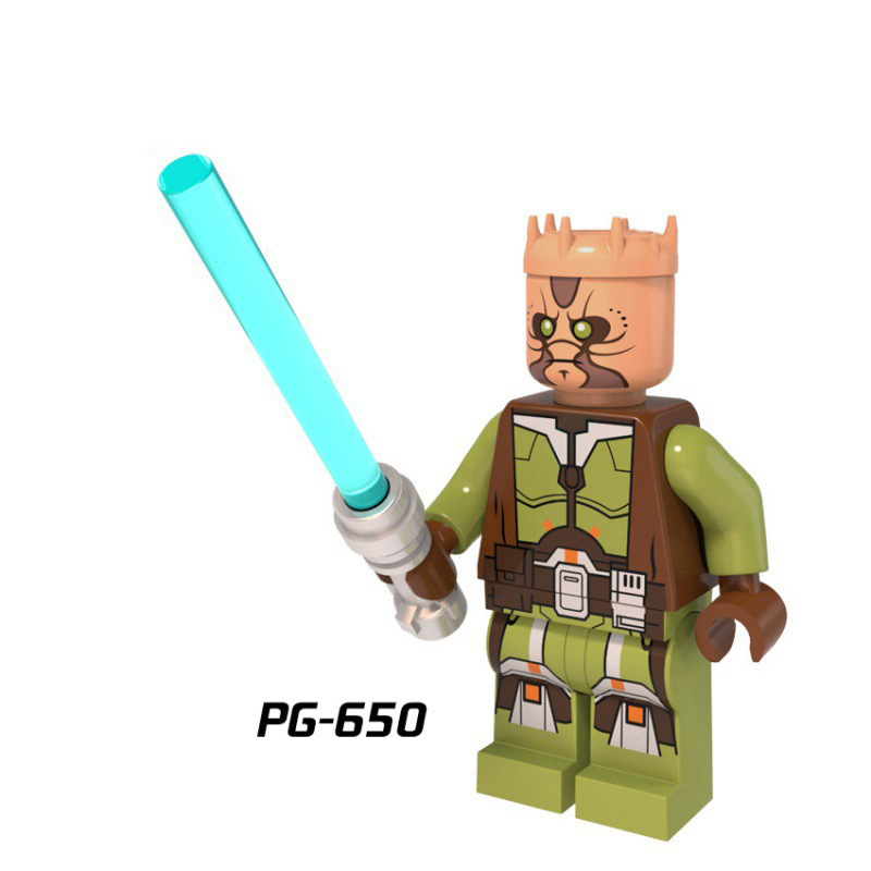 PG8021 American Science Star Wars Series Jedi Knight Minifigs Luke Building Blocks Assembled Lightsaber Weapon Boy Toy Kids Gifts