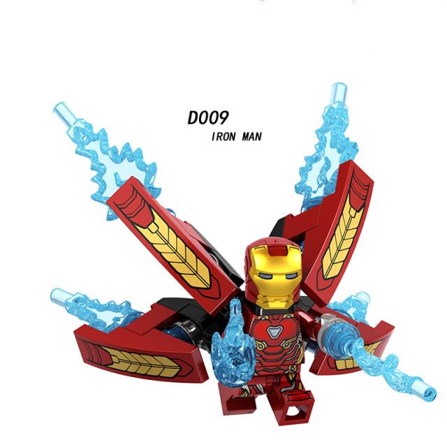 D009MK50 Iron Man Marvel Collection Anime Movie Building Blocks Action Figures Assembly Toys Children Birthday Gifts Boys Girl