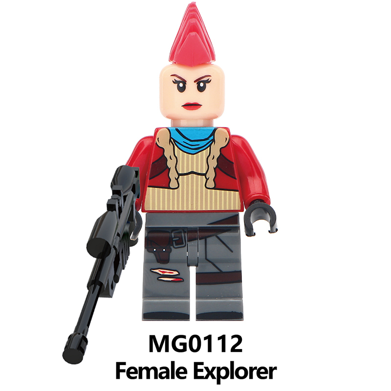 MG0107-0114 Game Battle Royale Jonesy Builder Male Explorer Fortress Night Series Building Blocks Model Boys Toys Children Gifts