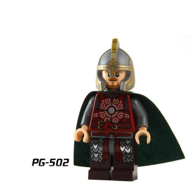 PG8031 Hobbit Series The Lord of the Rings King Super Heroes Theoden Knight Aragorn Minifigs MOC Kids Building Blocks Toys Gifts