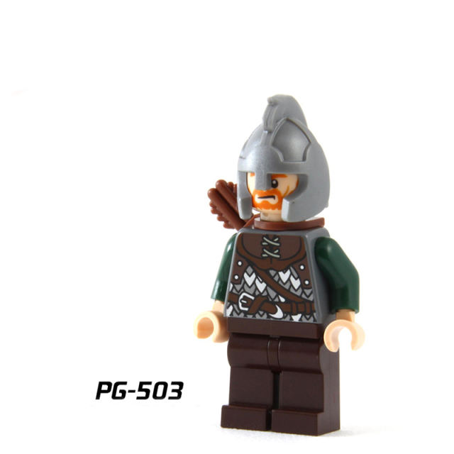 PG8031 Hobbit Series The Lord of the Rings King Super Heroes Theoden Knight Aragorn Minifigs MOC Kids Building Blocks Toys Gifts