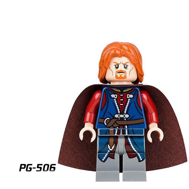 PG8031 Hobbit Series The Lord of the Rings King Super Heroes Theoden Knight Aragorn Minifigs MOC Kids Building Blocks Toys Gifts