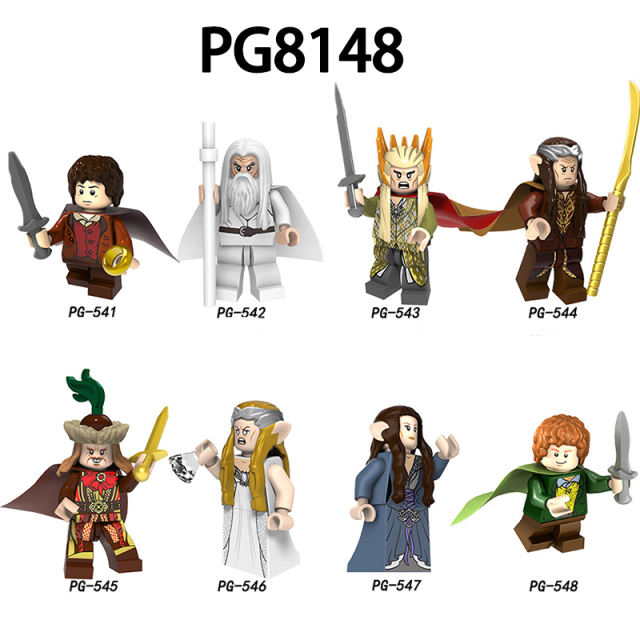 PG8148 The Lord Of The Rings Series Elves Frodo Merlin Galadriel Anime Figures Building Blocks Frodo Gandalf Toys Children Gift