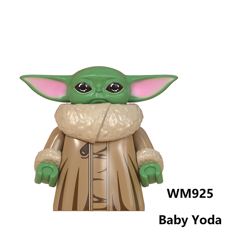 WM925 WM926 Star Wars Yoda Baby Movie Series Mandaloria Trooper Warehouse Children Anime Figures Building Blocks Christmas Gift