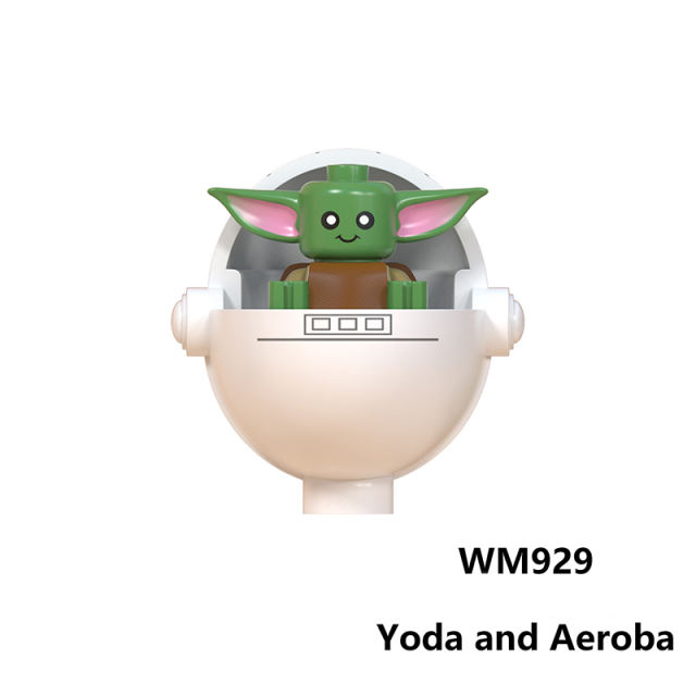 WM929 WM930 Star Wars Yoda Baby Movie Series Mandaloria Clone Soldiers Children Anime Figures Building Blocks Girls Boys Gifts