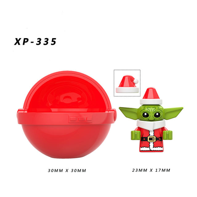 KT1039 Yoda Baby Warehouse Christmas Mandalorian Star Wars Mini Particle Children Anime Figures Building Blocks Christmas Gifts