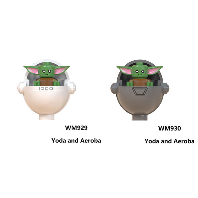 WM929 WM930 Star Wars Yoda Baby Movie Series Mandaloria Clone Soldiers Children Anime Figures Building Blocks Girls Boys Gifts