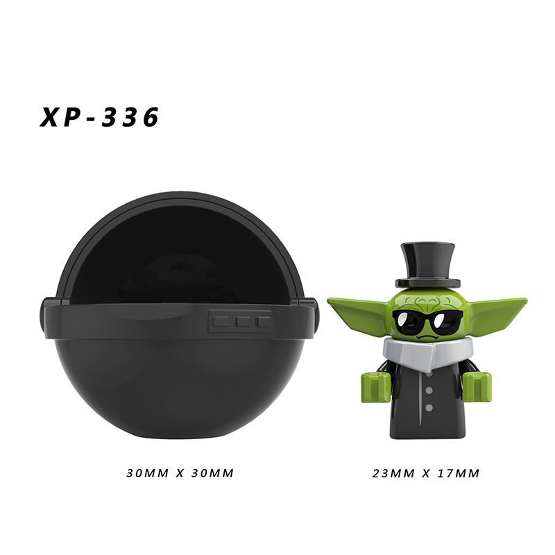 KT1039 Yoda Baby Warehouse Christmas Mandalorian Star Wars Mini Particle Children Anime Figures Building Blocks Christmas Gifts