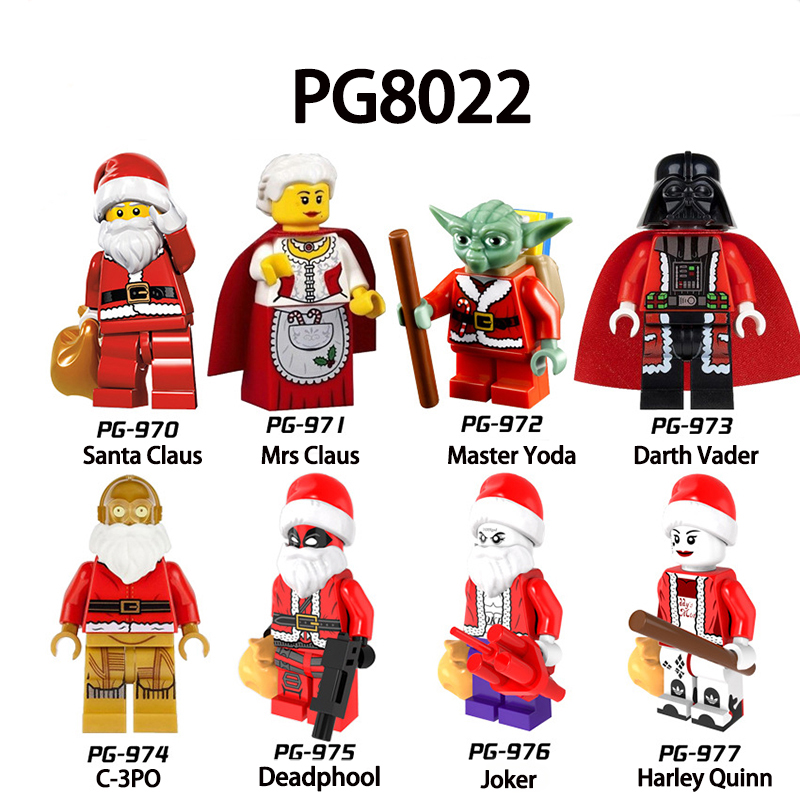 Christmas Series Marvel Superhero Deadphool Mini Movie Kits Toy