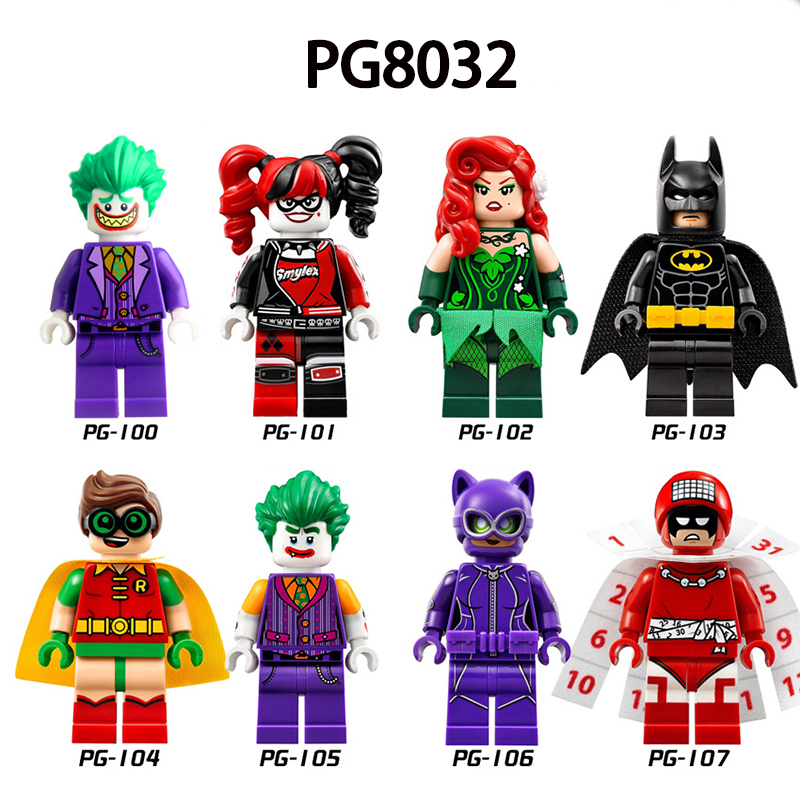 PG8032 Marvel Batman DC Hero Clown Joker Harley Quinn Movies Super Hero Action Figures Building Blocks Kids Birthday Gifts Boys