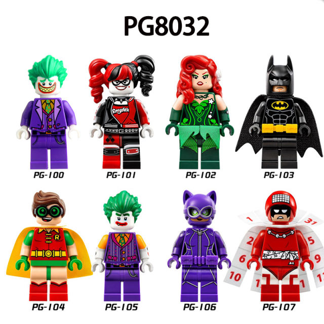 PG8032 Marvel Batman DC Hero Clown Joker Harley Quinn Movies Super Hero Action Figures Building Blocks Kids Birthday Gifts Boys