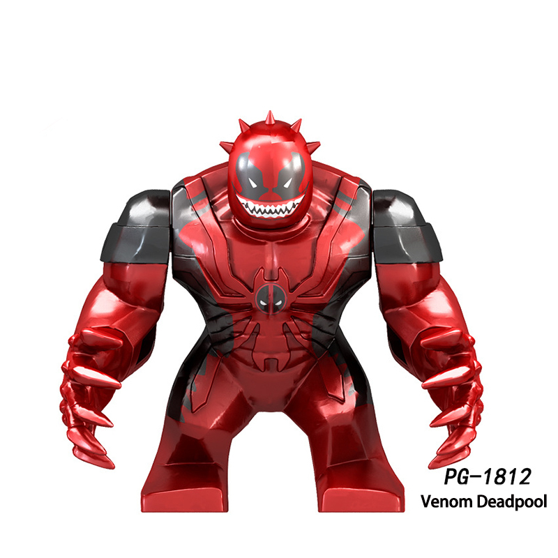 PG8139 Marvel Series Avengers Venom Carnage Super Hero Action Figure Kingpin Groot MOC Anime Model Building Blocks Children Toys