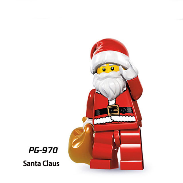 PG8022 Christmas Marvel Series Salna Claus Anime Super Heroes Master Yoda Building Blocks MOC Model Compatible Children Gift Toys