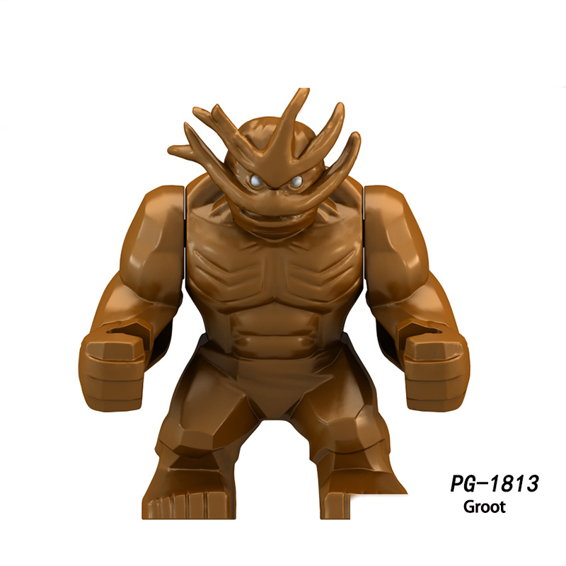 PG8139 Marvel Series Avengers Venom Carnage Super Hero Action Figure Kingpin Groot MOC Anime Model Building Blocks Children Toys