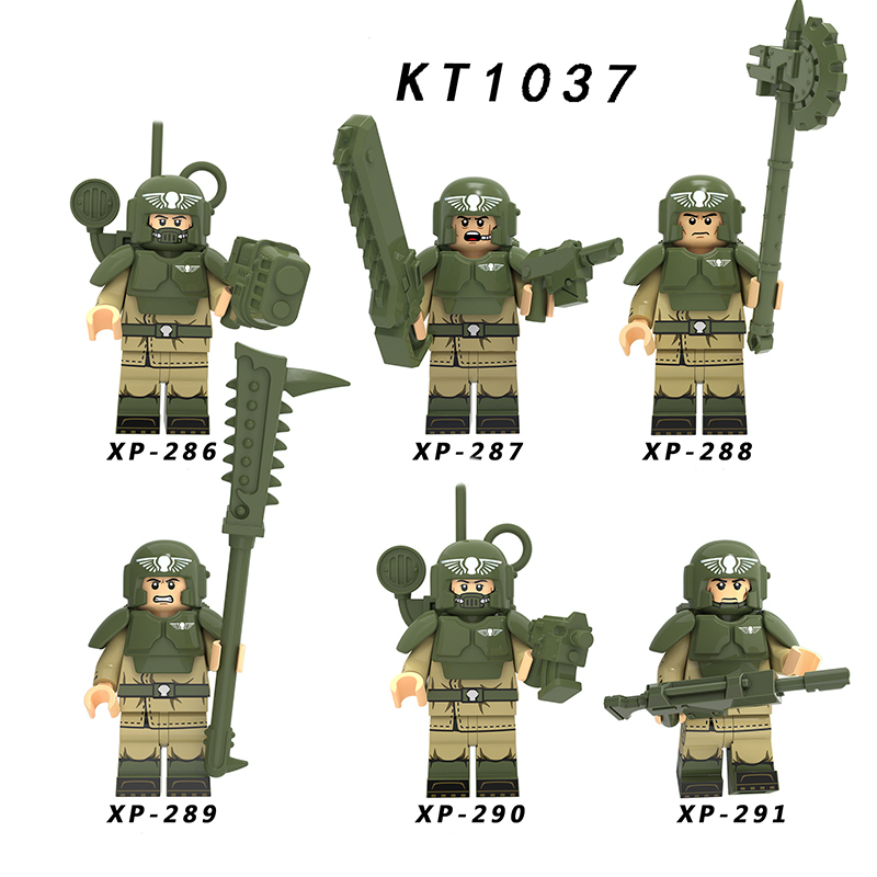 KT1037 Military Communication Engineering Assault Force Medieval Knight Lord Hand Dagger Sword Building Blocks Children Toys Gift