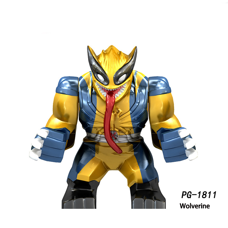 PG8139 Marvel Series Avengers Venom Carnage Super Hero Action Figure Kingpin Groot MOC Anime Model Building Blocks Children Toys